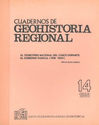Tapa El Territorio Nacional del Chaco durante el gobierno radical (1916-1930)