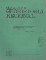 Tapa Proceso de ocupación espacial y poblamiento al sur del río Miriñay (1768-1869)