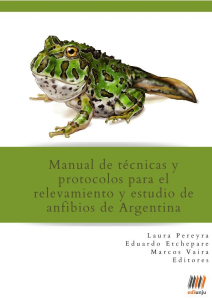 >Metodología para estudios bioacústicos de anfibios