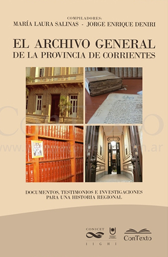 Tapa El archivo general de la provincia de Corrientes